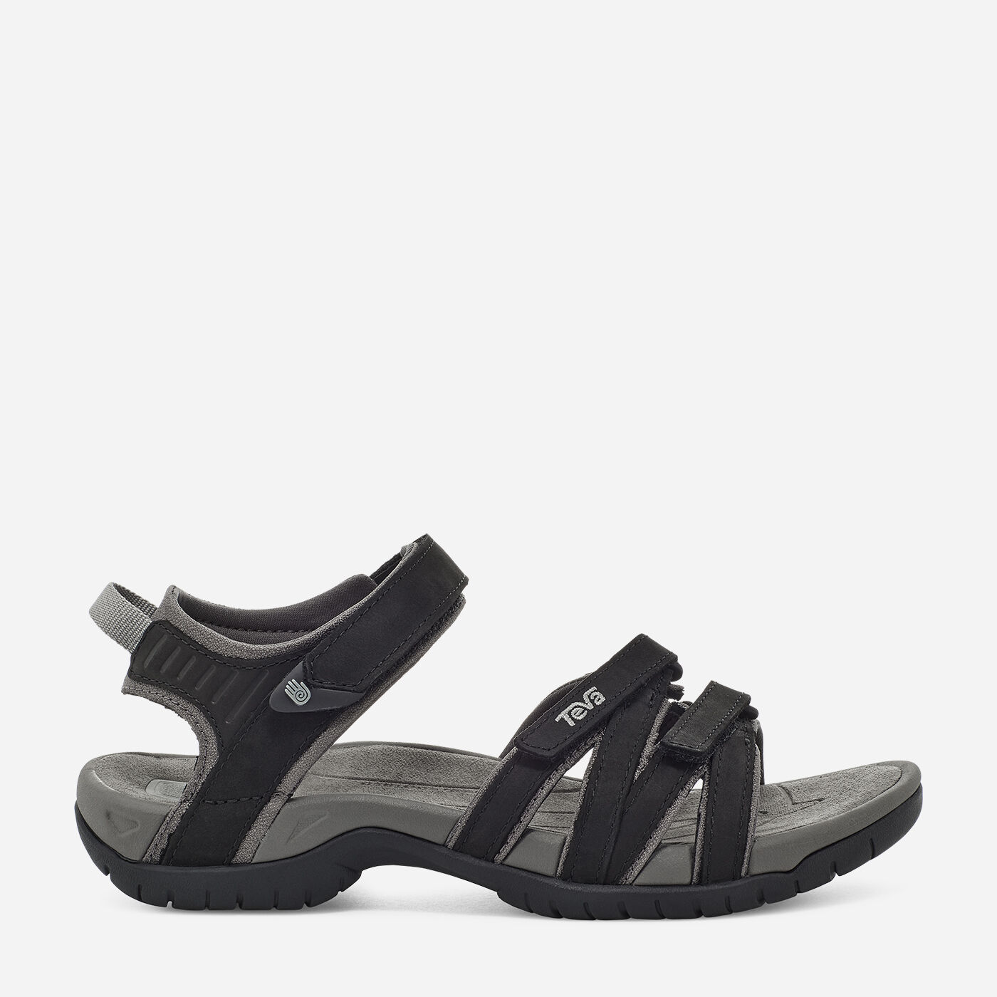 black leather tevas