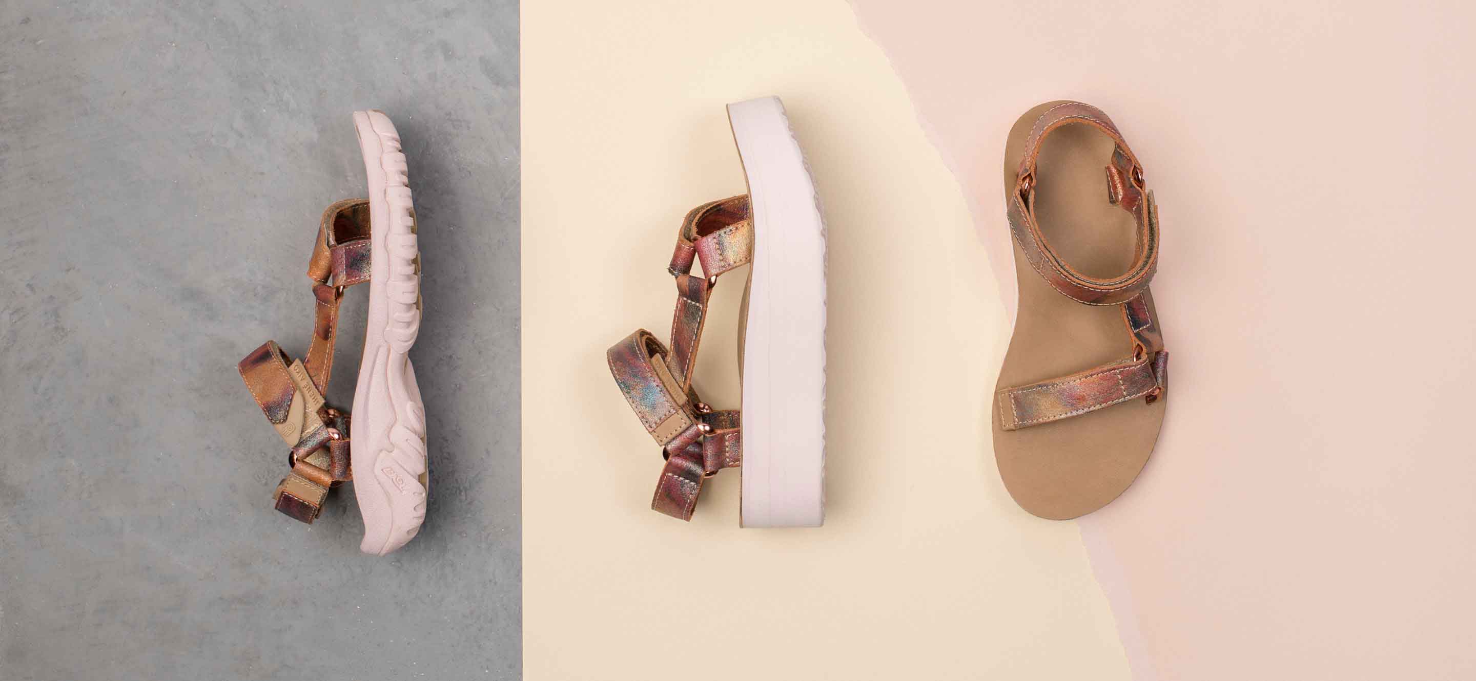 rose gold tevas